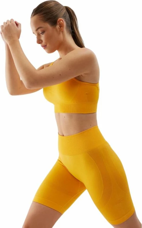 Bra sportiv 4f femra, i verdhë