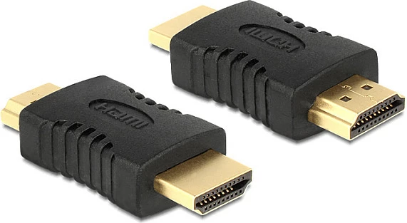 Adapter HDMI DeLOCK 65508, HDMI-A mashkull në HDMI-A mashkull, i zi