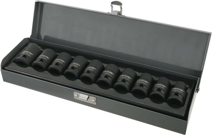 Set soketësh impakti PROLINE 18908 3/4\" 22-41 mm 8 copë, i zi