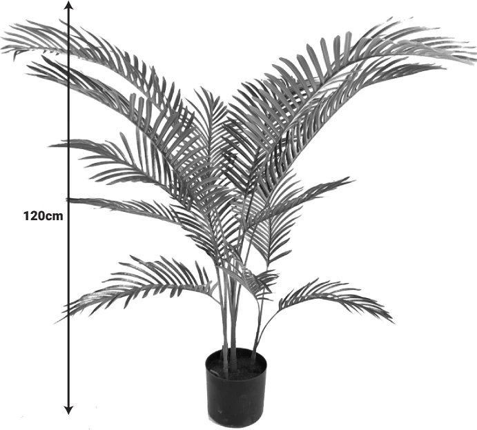 Bimë dekorative Areca I në vazo, ngjyrë e gjelbër, Inart, H120cm