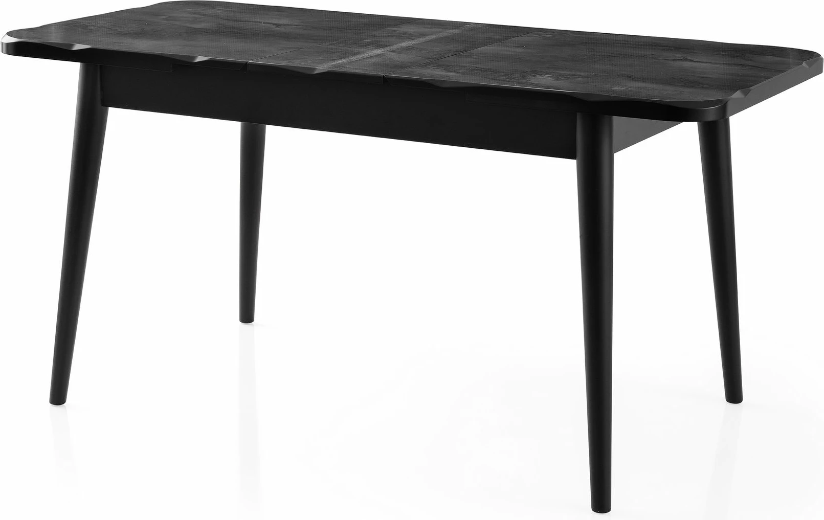 Tavolinë ngrënie me zgjatje, ngjyrë e zezë, Skye Decor, Crea - 2941
