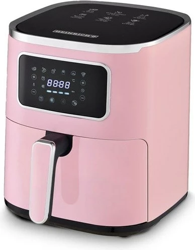 Fritezë me ajër të nxehtë Heinrich's HFR 8216, 5.0 L, 1450 W, Rozë