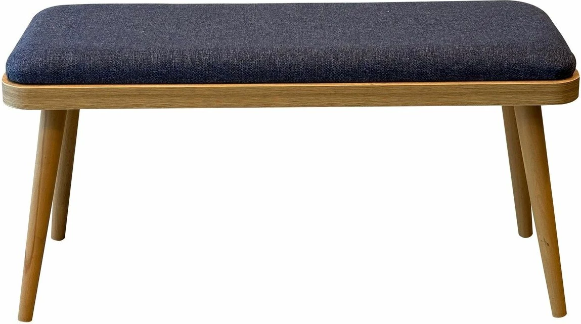 Tavolinë me karrige, set 6 pjesësh, ngjyrë lis dhe kaltër e errët, Vina Mini 03 1048