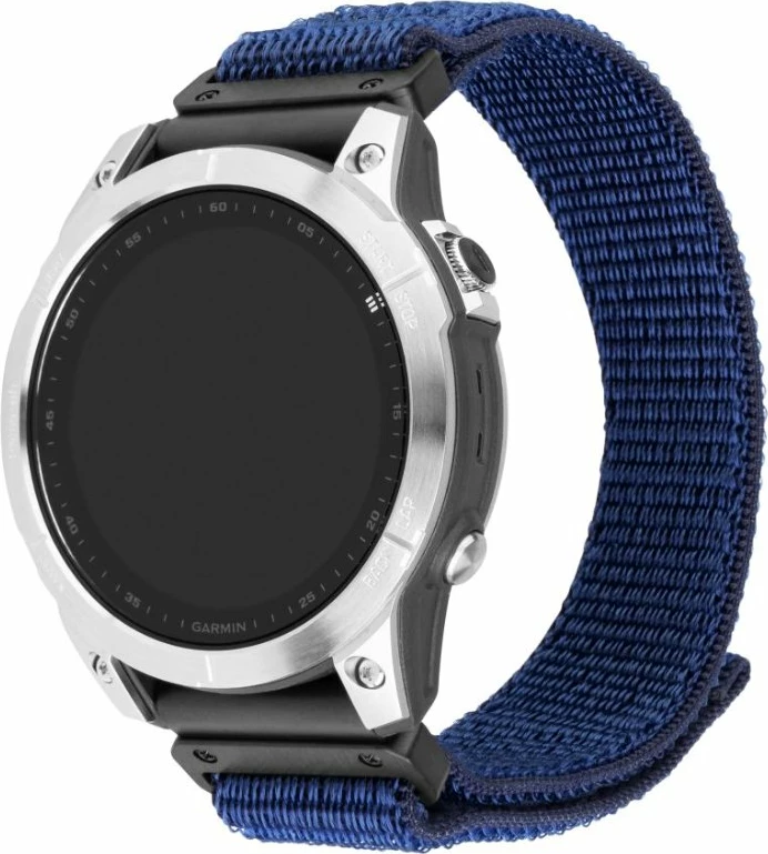 Rrip Fixed Sporty Strap Garmin QuickFit 22mm, 160-210 mm, nylon, blu e errët
