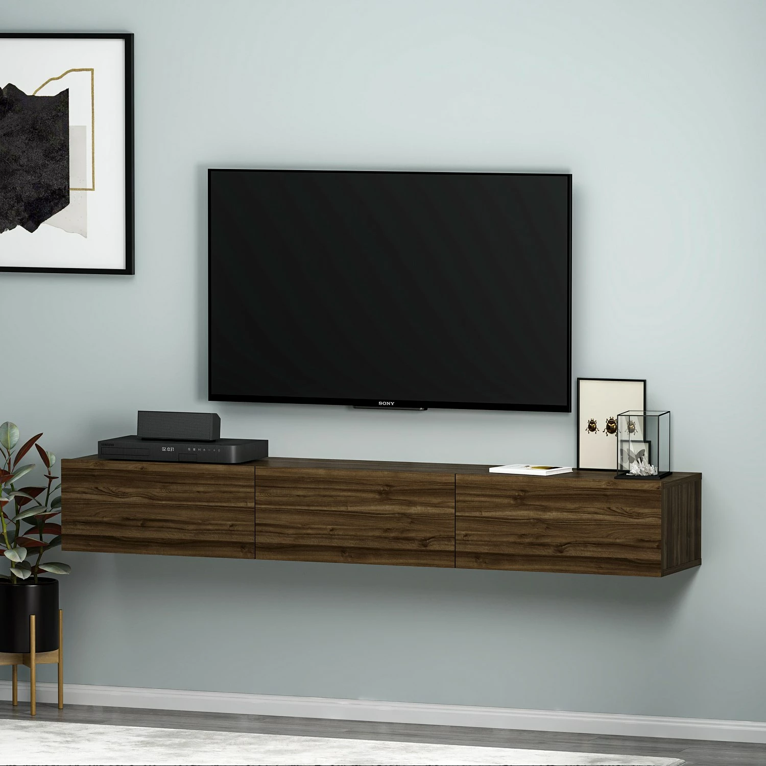 Komodë TV Hanah Home, ngjyrë arre, Terra