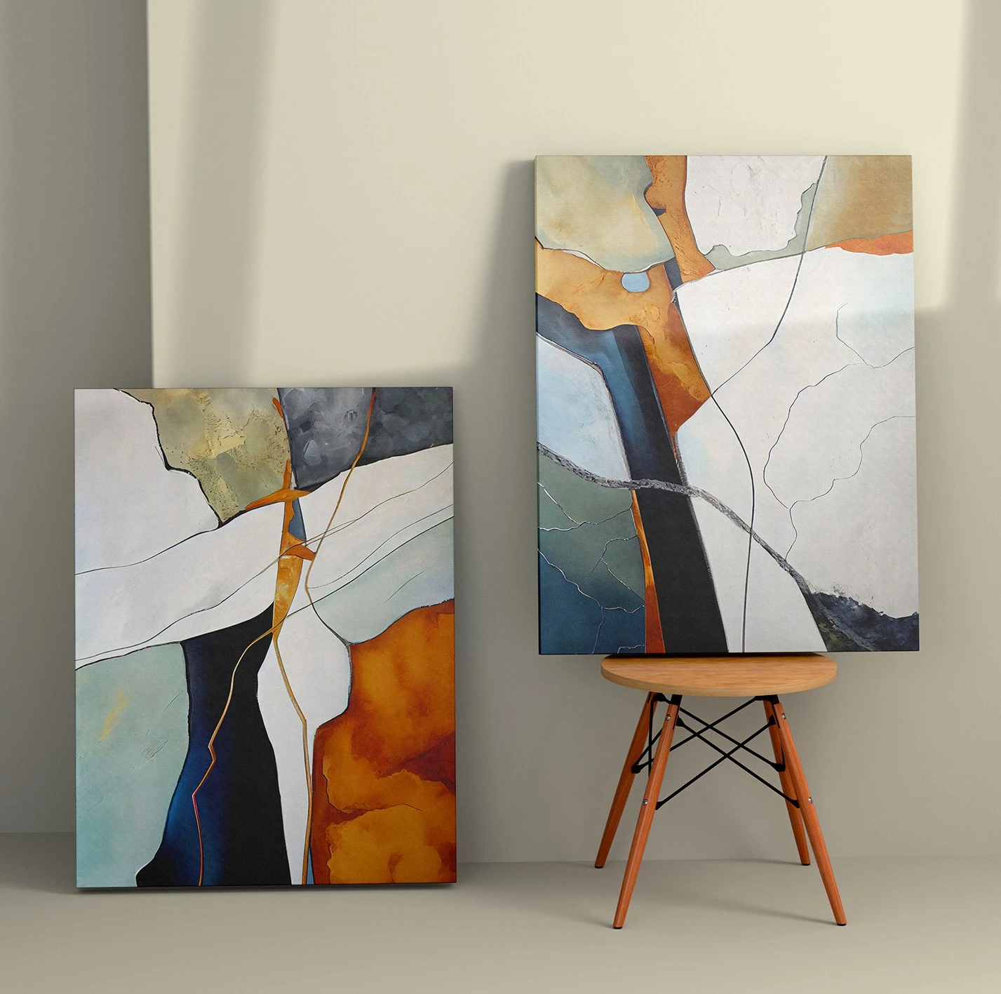 Pikturë dekorative në kanavacë (2 copë), Wallity, 2KNV4348, 50x70cm