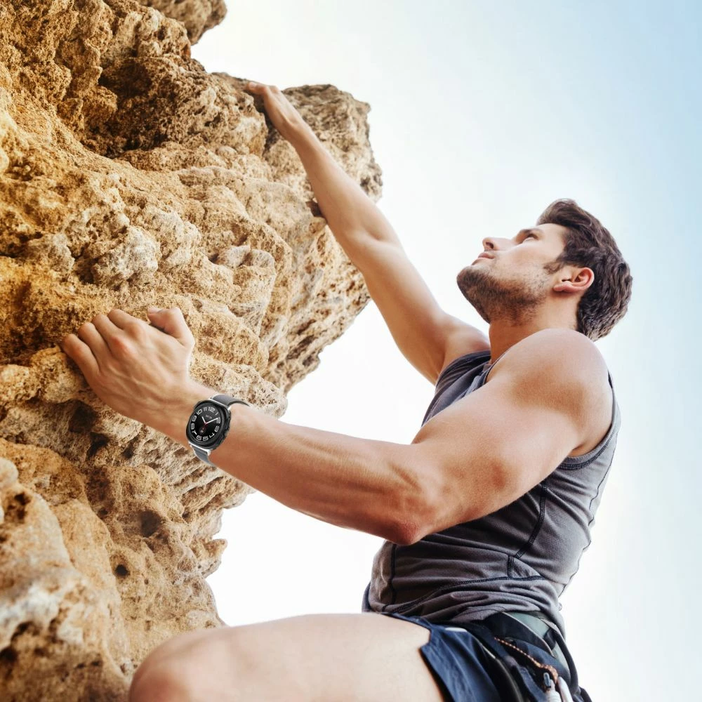 Rrip najloni për smartwatch Tech-Protect për Samsung Galaxy Watch Ultra 47mm, zi/portokalli