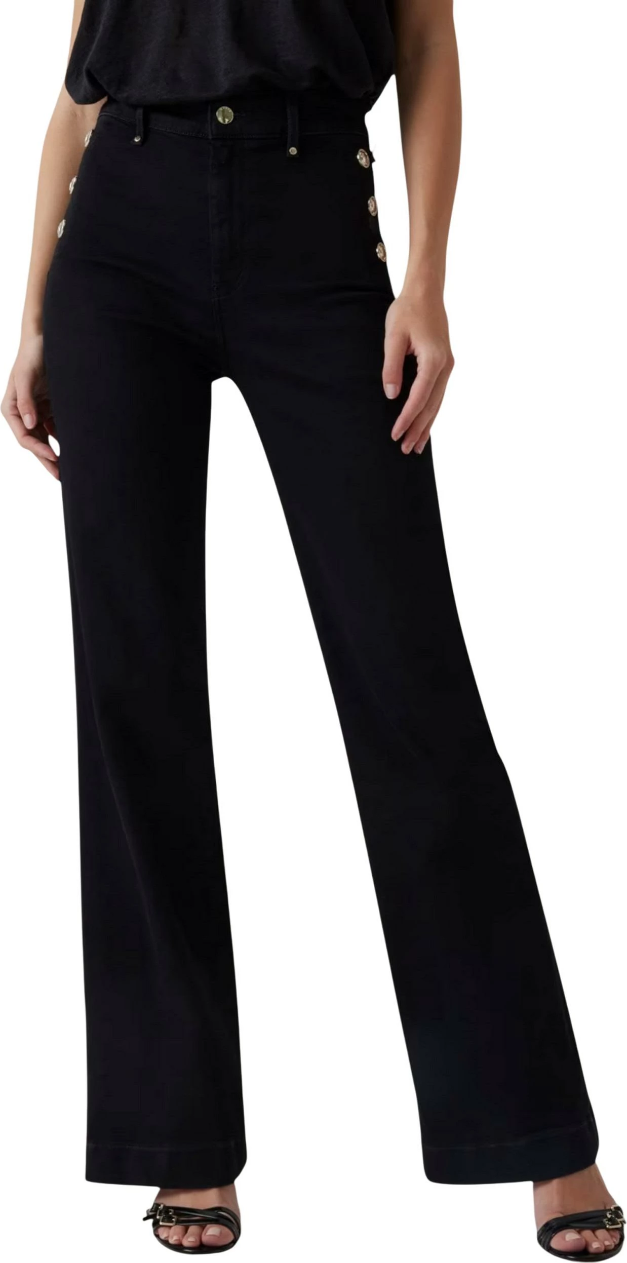 Pantallona për femra Guess New Faye Pant W5RA0P D4PZ1, të zeza [Madhësia: W28 L34]