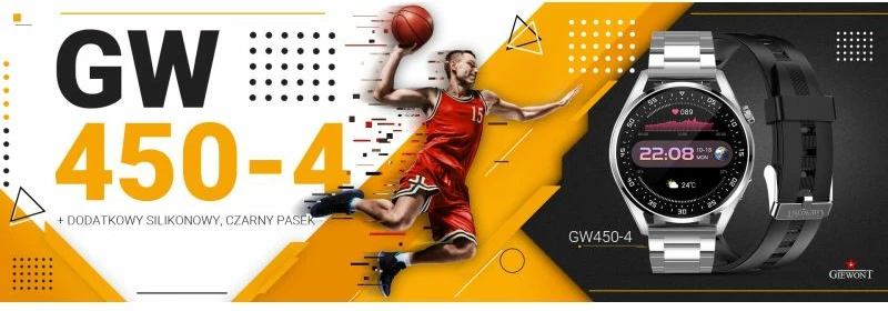 Smartwatch Giewont për meshkuj, argjendi