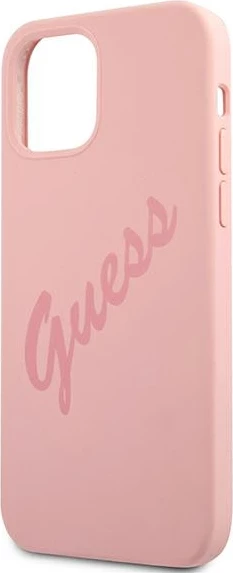 Mbështjellës Guess GUHCP12LLSVSPI për iPhone 12 Pro Max 6.7", rozë