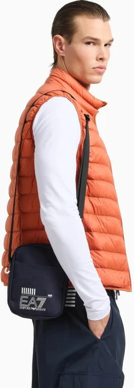 Çantë krahu për meshkuj Emporio Armani EA7, e zezë