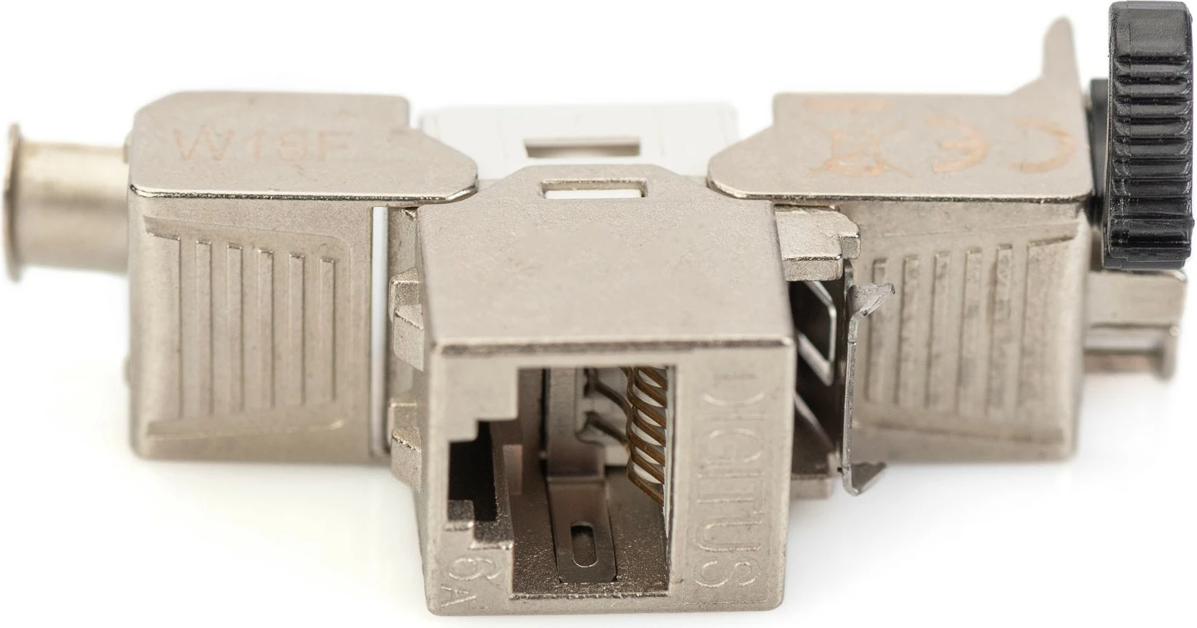 Keystone modul Digitus DN-93619-24, Cat6A, shielded, RJ-45, set 24 copë, argjendtë