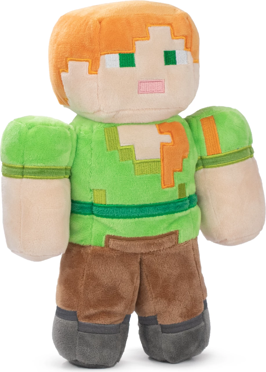 Lodër plush Barrado Minecraft Alex 30 cm, shumëngjyrëshe