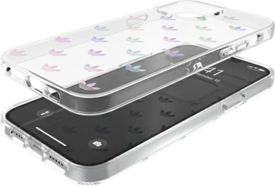 Mbështjellës Adidas OR SnapCase ENTRY për iPhone 13 Pro Max 6.7", shumëngjyrësh, transparent