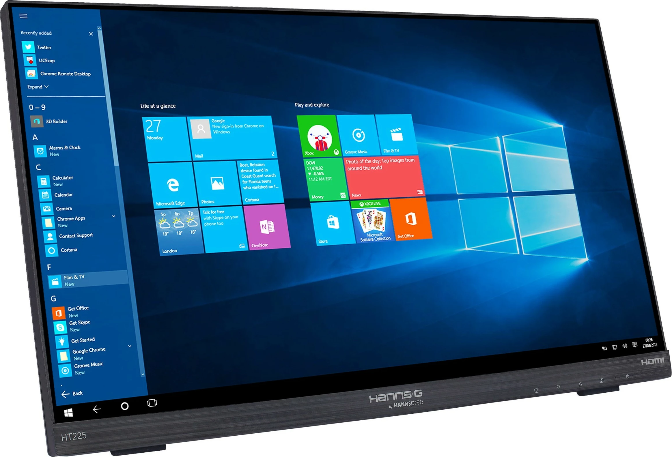 Monitor me prekje Hannspree HT225HPB 21.5 inç Full HD LED zi