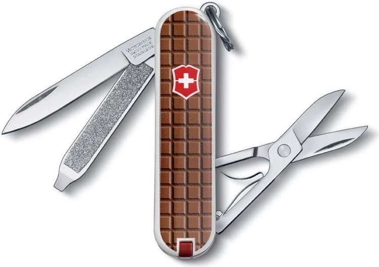 Thikë xhepi Victorinox, me dizajn me çokollad "Classic SD"