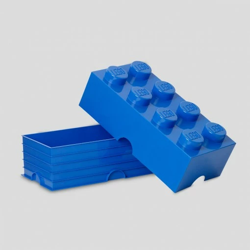 Kuti magazinimi LEGO Room Copenhagen Storage Brick 8, plastikë, 500x250x180mm, kaltër