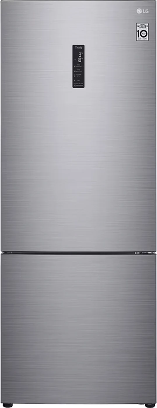 Frigorifer kombinim LG GBB566PZHMN 185/70 cm, Smart Inverter Compressor, Platinum Silver
