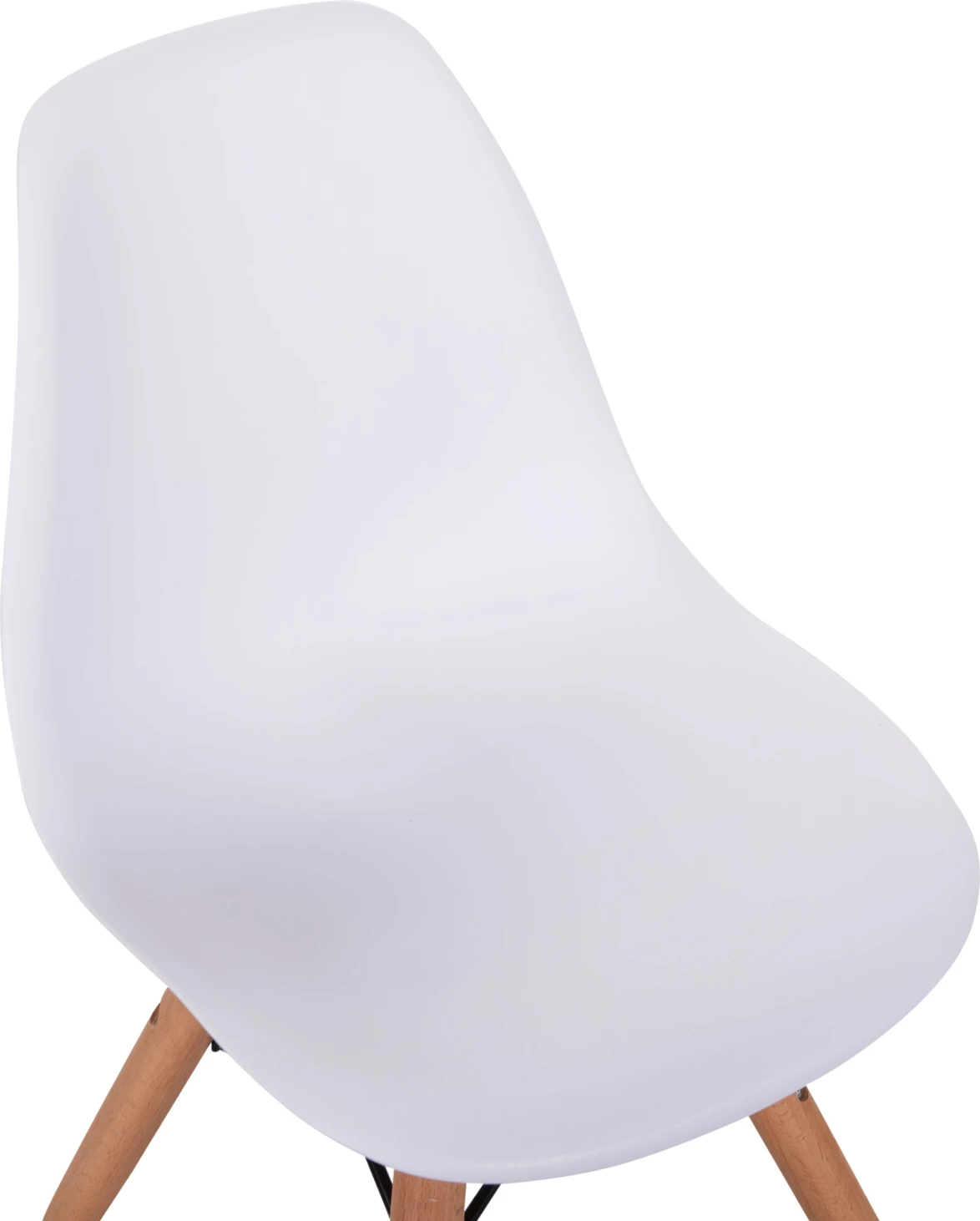 Karrige Twist për fëmijë FH8453.01 me këmbë druri dhe ulëse PP e bardhë 30,5x33x59 cm, set prej 4 copë