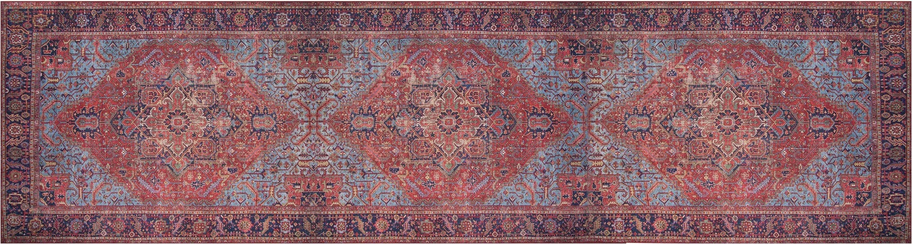 Qilim për korridor, 75x230cm, Conceptum Hypnose, ngjyra të përziera, kuq e kaltër AL 162