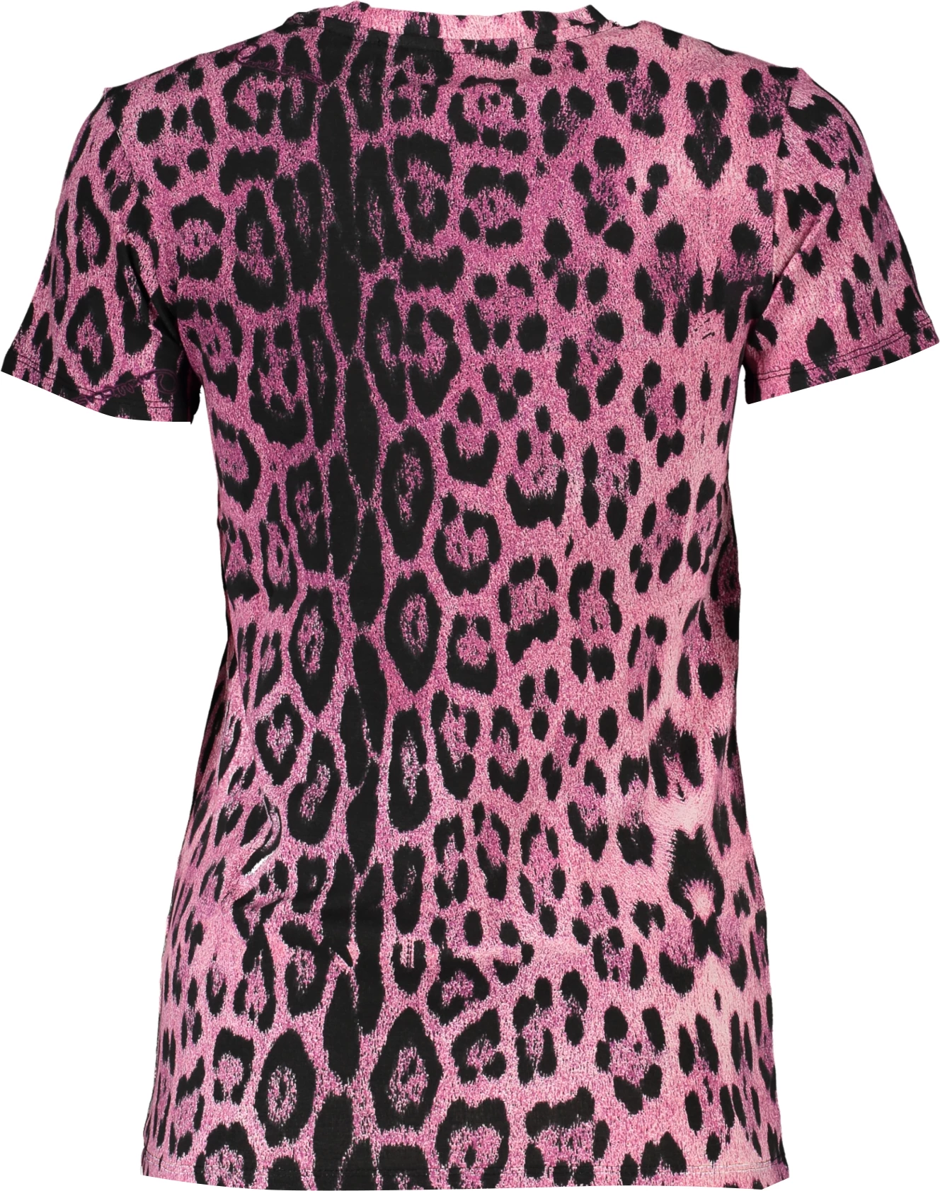 Maicë për femra CAVALLI CLASS me mëngë të shkurta, rozë [Madhësia: XS]