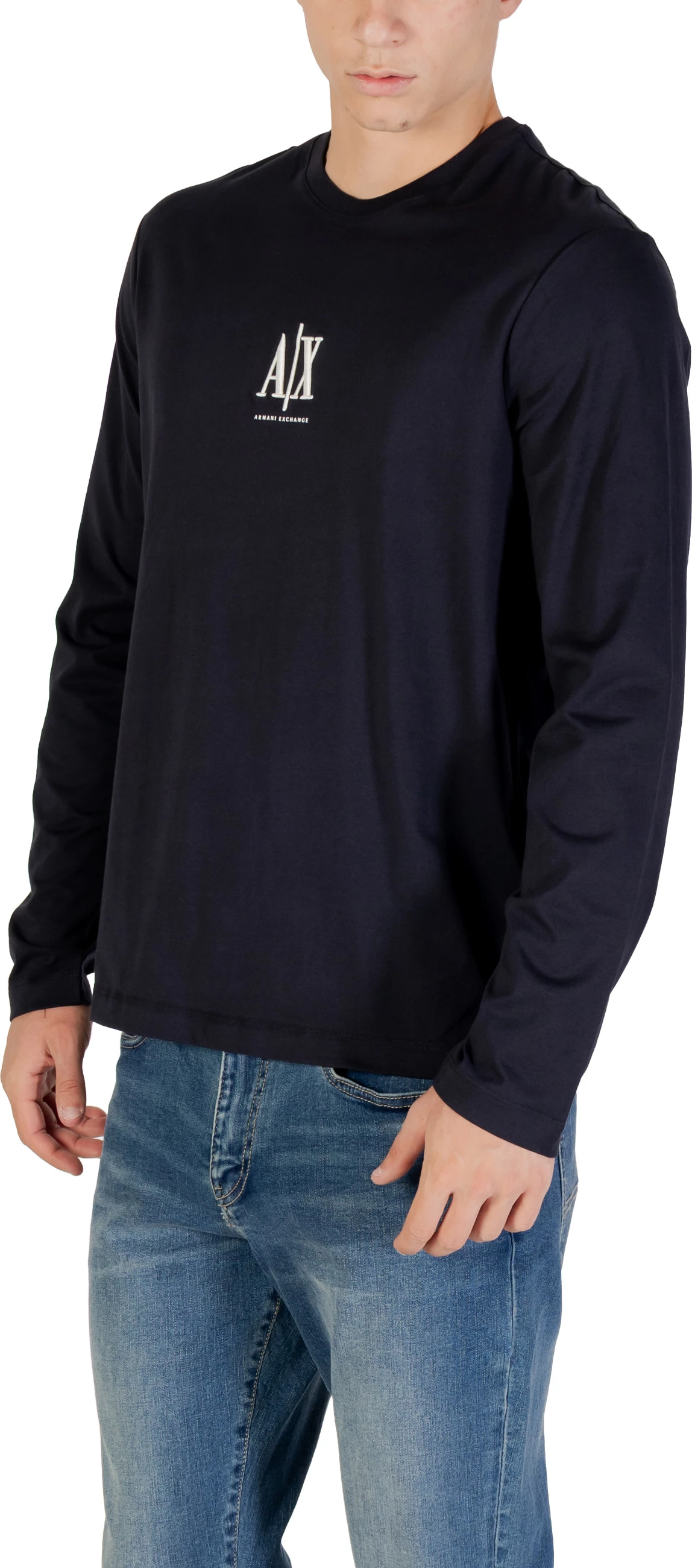 Maicë me mëngë të gjata për meshkuj Armani Exchange XM000364 AF12308, e kaltër e errët [Madhësia: XL]