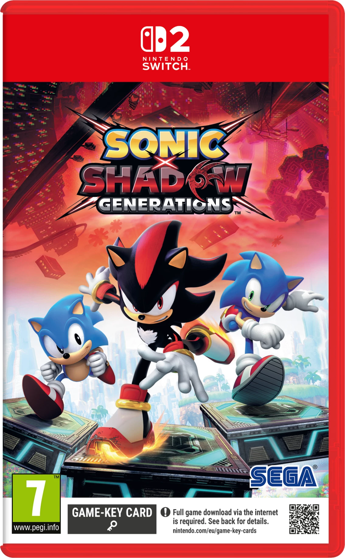 Lojë SEGA Sonic X Shadow Generations, Nintendo Switch 2, PEGI 7 (Game-Key Card)
