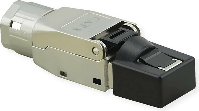 Konektor RJ-45 VALUE 21.99.1804, Cat8, mashkull, i drejtë, argjendtë