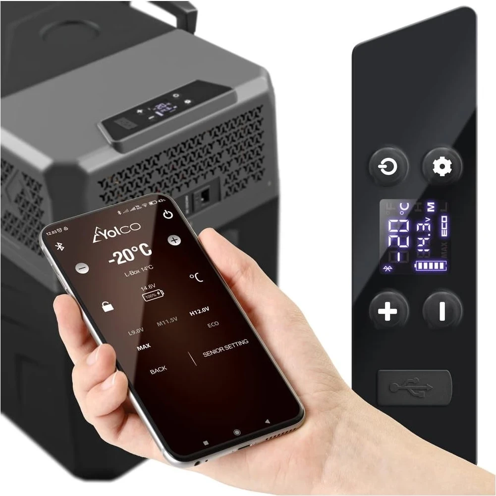 Frigoriferi portativ Yolco BCX 40, ngjyrë grafit