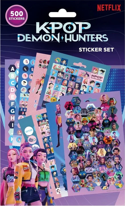 Set stikerash Kids Euroswan K-POP Demon Hunters PS2510684, 500 copë, shumëngjyrëshe