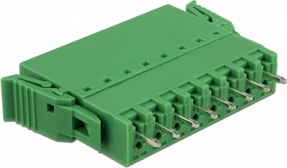 Bllok terminali PCB DeLOCK 65974, 8-pin, AWG 24-12, i gjelbër