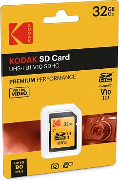 Kartelë memorie Kodak 32GB SDHC UHS-I U1 Class 10