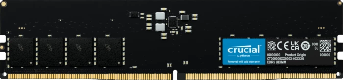 RAM Memorje Crucial CT8G56C46U5 8GB DDR5-5600 PC5-44800 UDIMM CL46 1.1V, e zezë