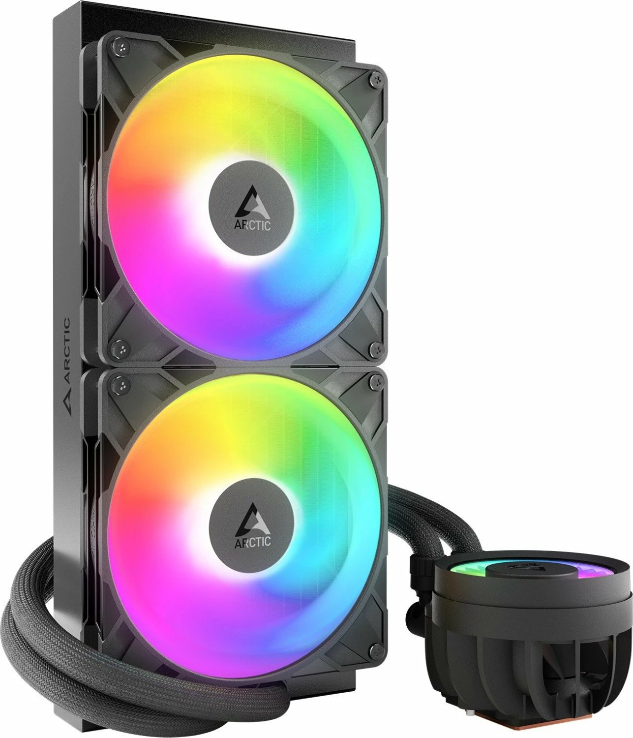 Ftohës uji AIO Arctic Liquid Freezer III Pro 280 A-RGB, radiator 280mm, 2x140mm PWM, ARGB, e zezë