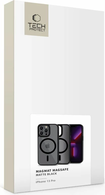 Mbështjellës Tech-Protect MagMat për iPhone 13 Pro, MagSafe, Mat, Zi
