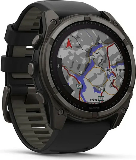 Smartwatch Garmin fēnix 8, 1.4", 32 GB, GPS, Wi‑Fi, e zezë