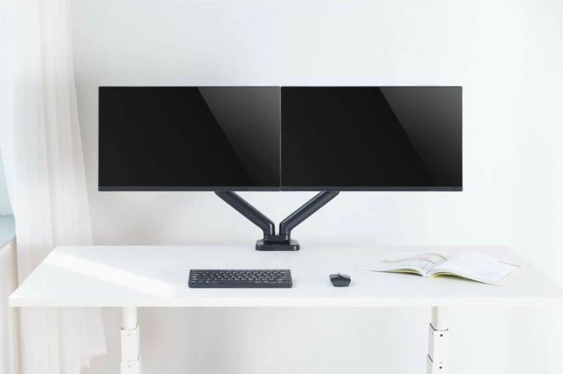 Mbajtëse tavoline për dy monitorë Techly ICA-LCD 462B, 17-32 inç, 9kg, e zezë