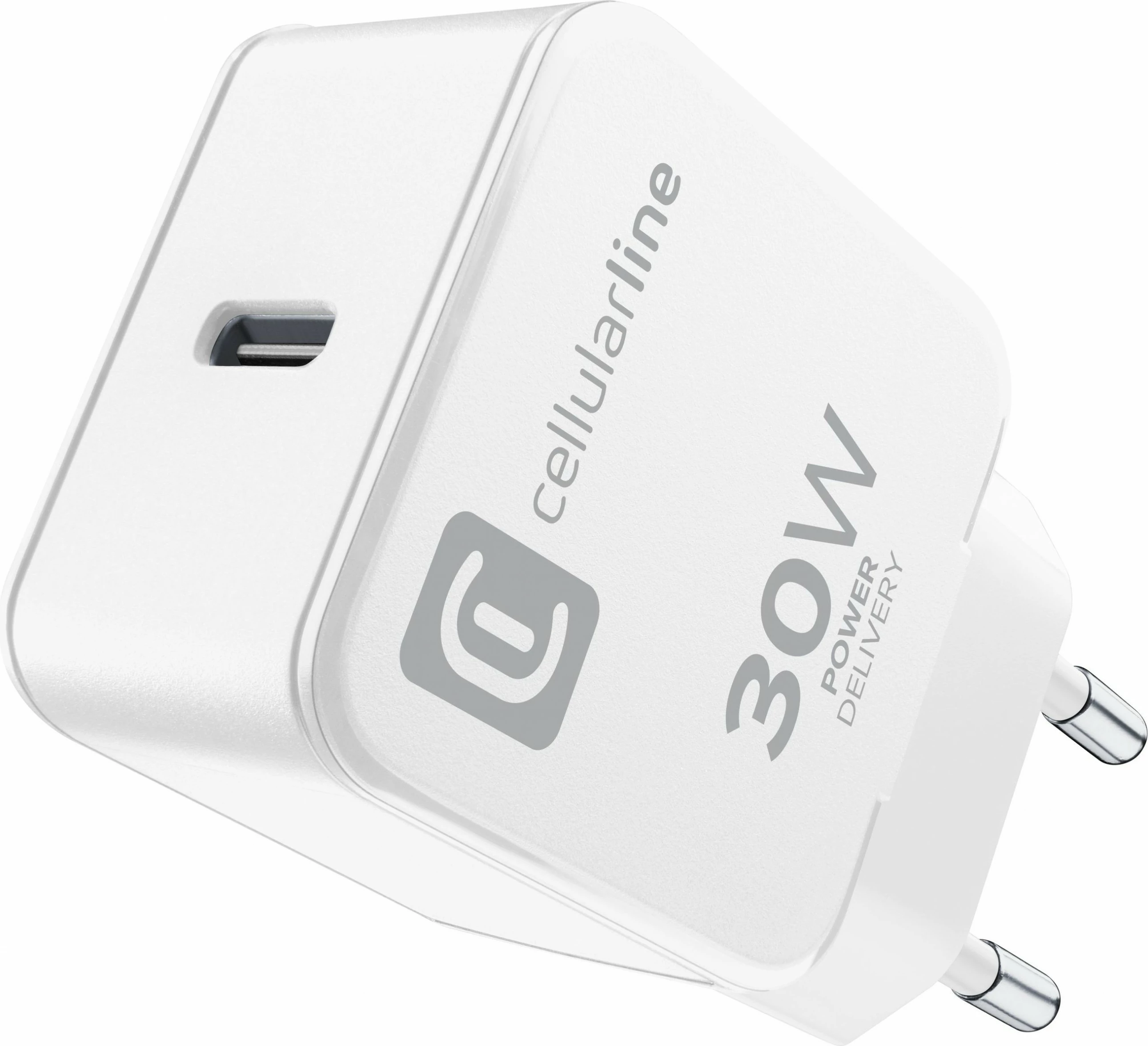 Karikues Cellular Line The One 30W, USB-C, i bardhë