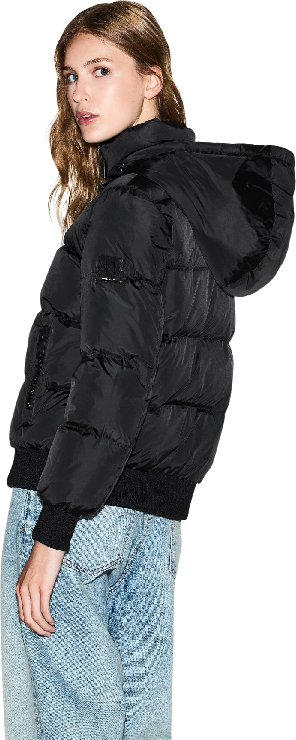 Jakne për femra Armani Exchange XW000228 AF12286, e zezë [Madhësia: XL]