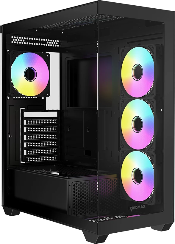 RAIDMAX Infinita i800 RGB Kasë kompjuteri – Mid-Tower – e zezë