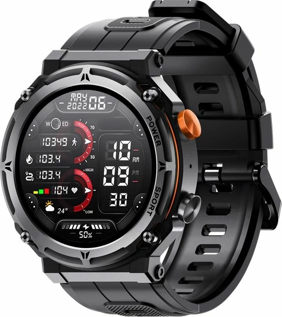 Smartwatch VELTORI për meshkuj, e zezë