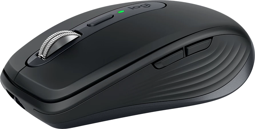 Maus Logitech MX Anywhere 3S, Bluetooth/RF, 200-4000 DPI, 6 butona, USB-C, Graphite