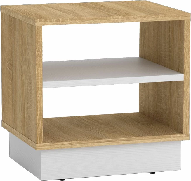 Komodinë Mason sonoma-bardhë 40x32x40cm