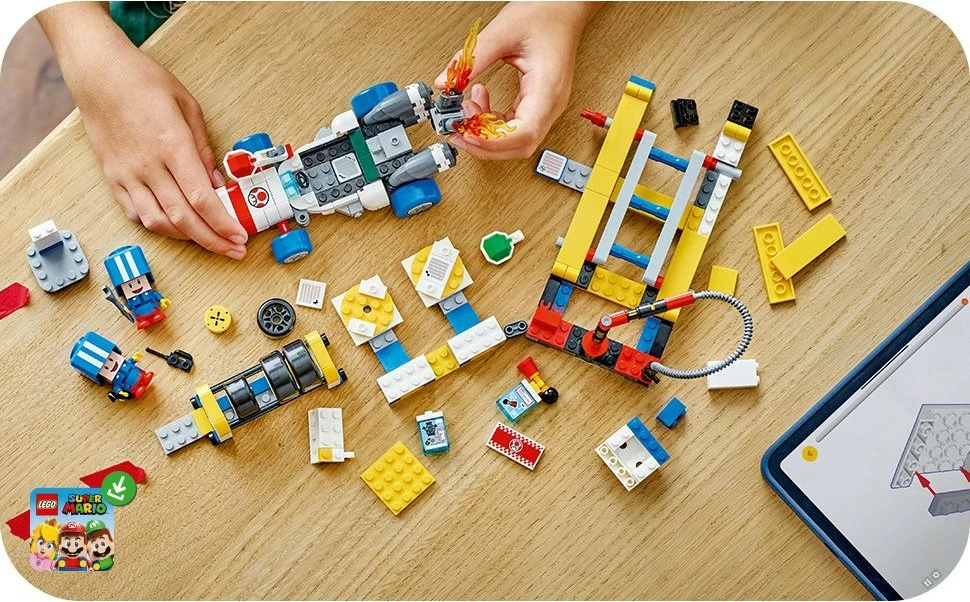 Set ndërtimi LEGO Mario Kart Toad's Garage, 390 pjesë, plastikë, shumëngjyrësh
