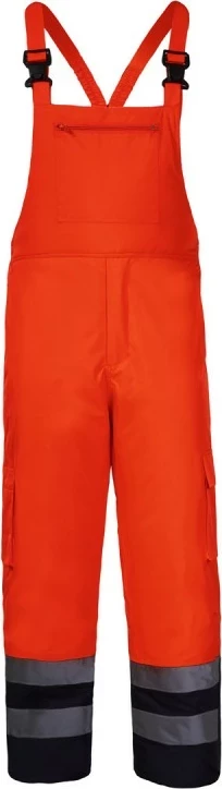 Pantalona pune me tiranta LAHTI PRO L4110206, 3XL, me shirita reflektues, portokalli