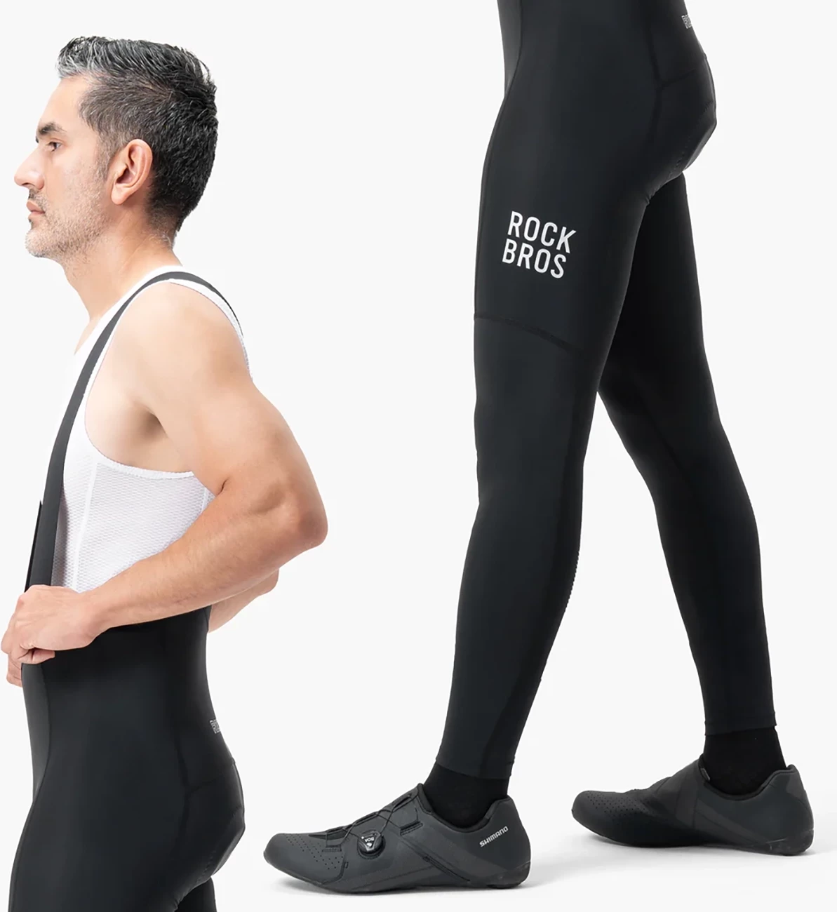 Tuta çiklizmi me bretela Rockbros 200021, me jastëk, size M, e zezë