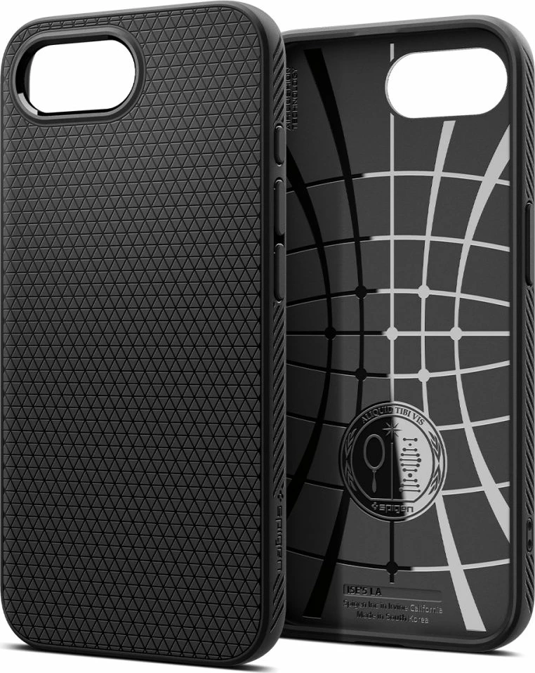 Mbështjellës Spigen Liquid Air për iPhone 16e, i zi mat