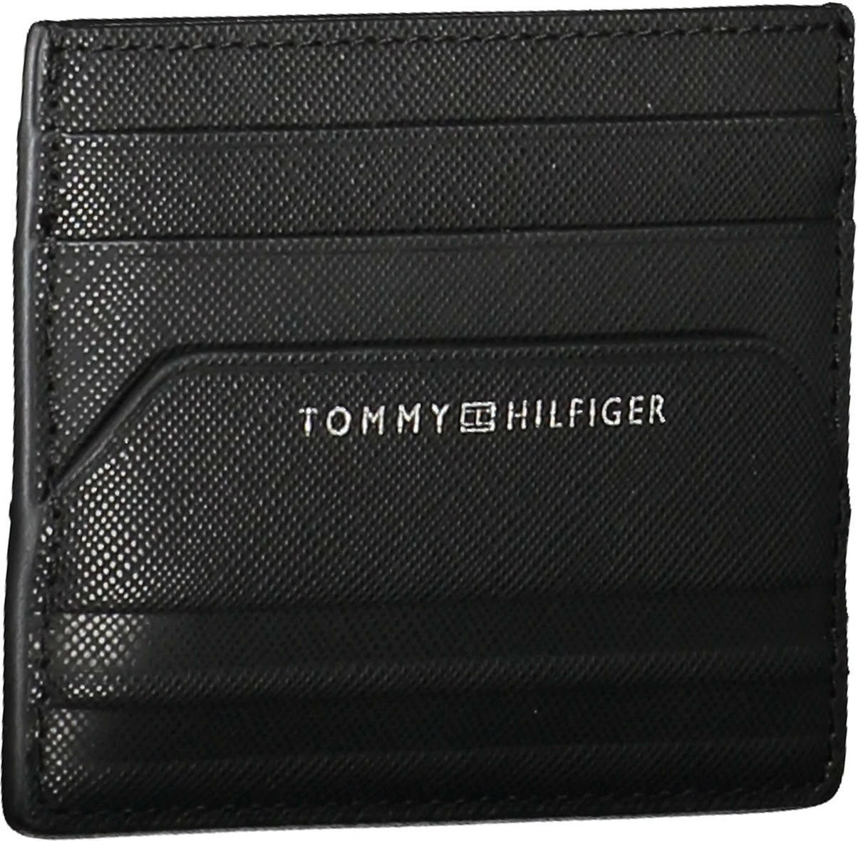 Portofol për meshkuj TOMMY HILFIGER, i zi