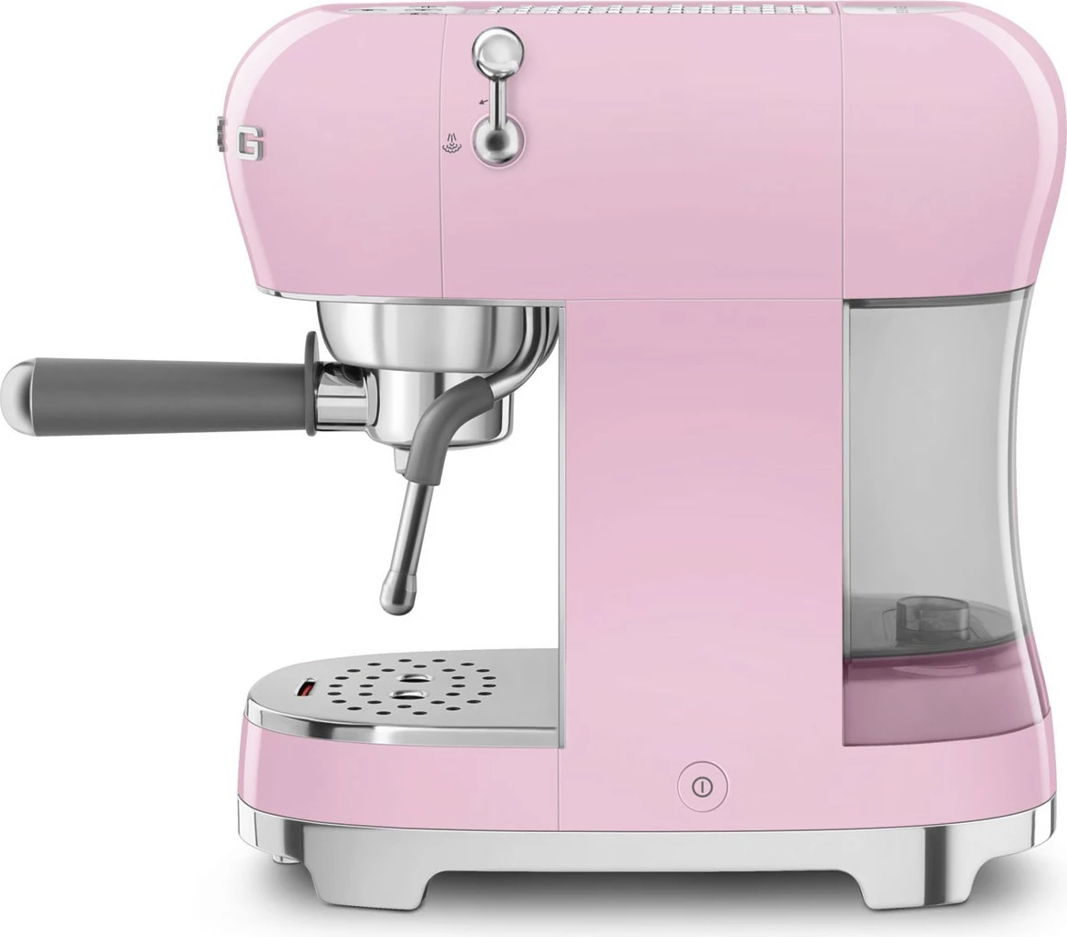 Makinë kafeje SMEG ECF02PKEU, manuale, 2 filxhanë, 1350W, rozë