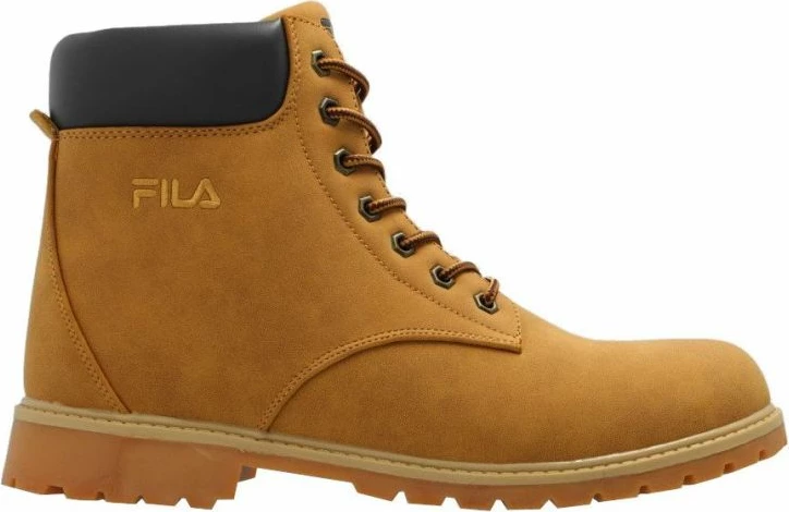 Këpucë Fila për meshkuj, ngjyrë kafe me portokalli